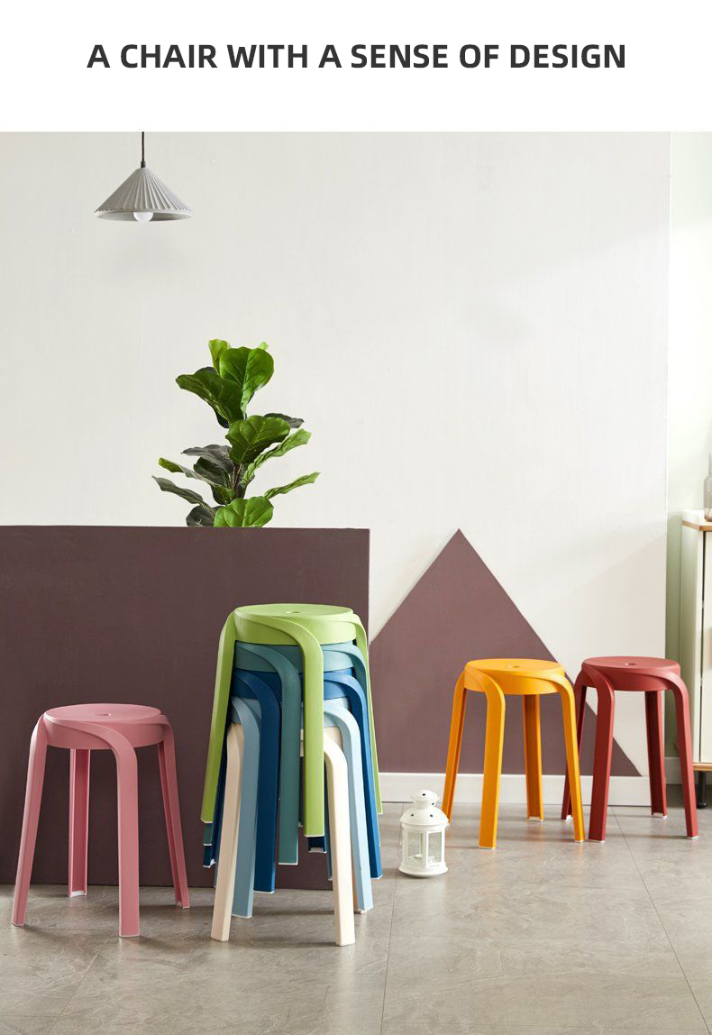 Nordic Steel Stool volwassen huishoudelijke mode eettafel stoel hoge bank (4)