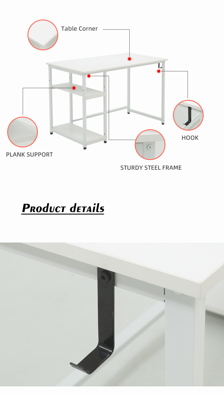 Databord Hjemmekontor Studie Egendefinert metallstil Stue Pakkerom Moderne spilldesign (4)